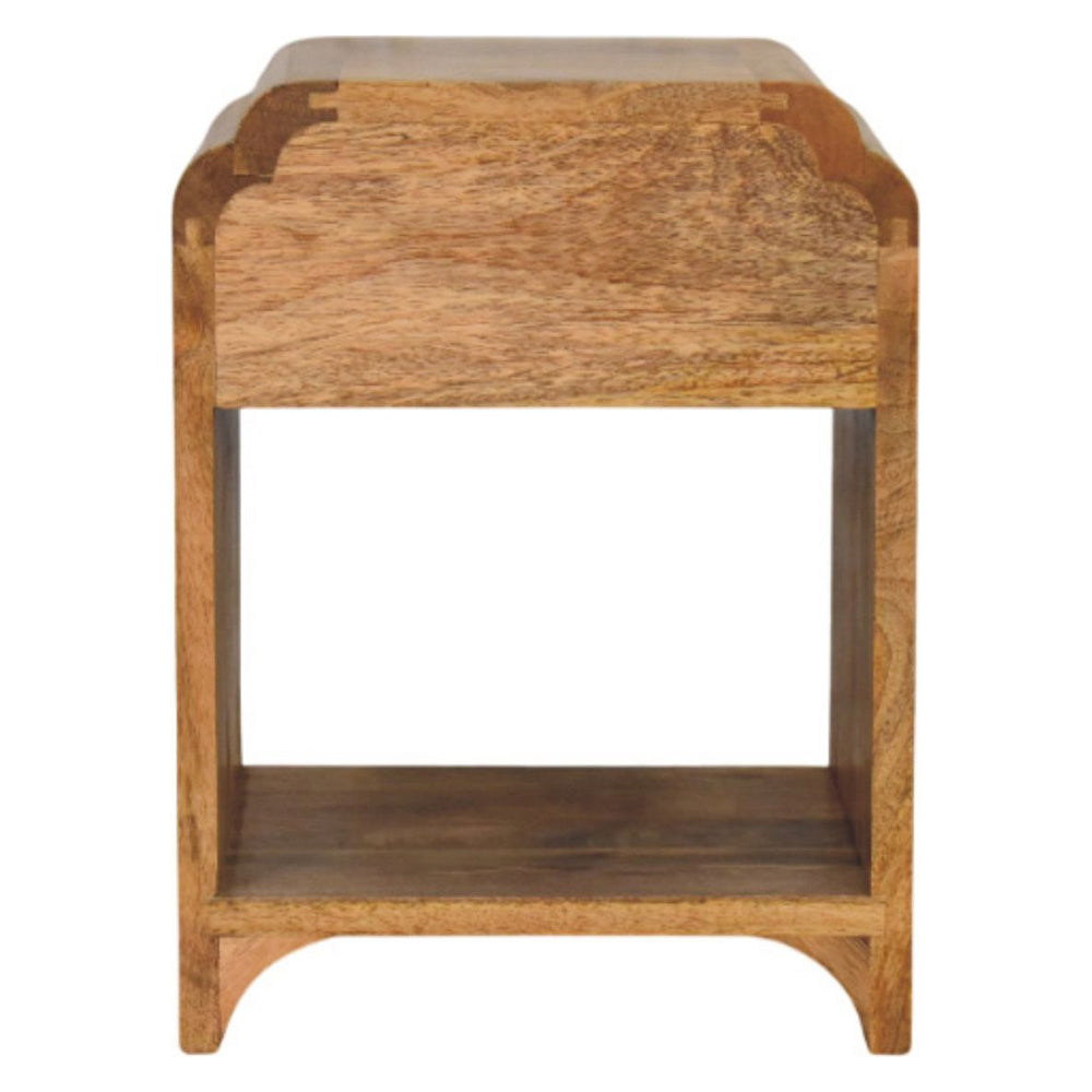 Artisan - Newton Mini Oak-Ish Nightstand With A Drawer And Open Shelf