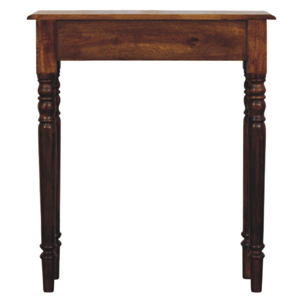Artisan - Turned Legs 1 Drawer Chestnut Console