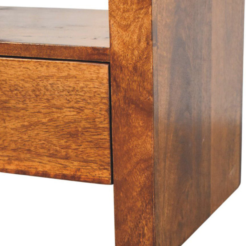 Artisan - Darcy Chestnut Nightstand With Drawer And Open Shelf