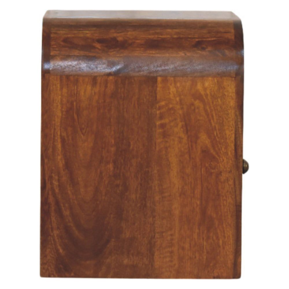 Artisan - Darcy Chestnut Nightstand With Drawer And Open Shelf