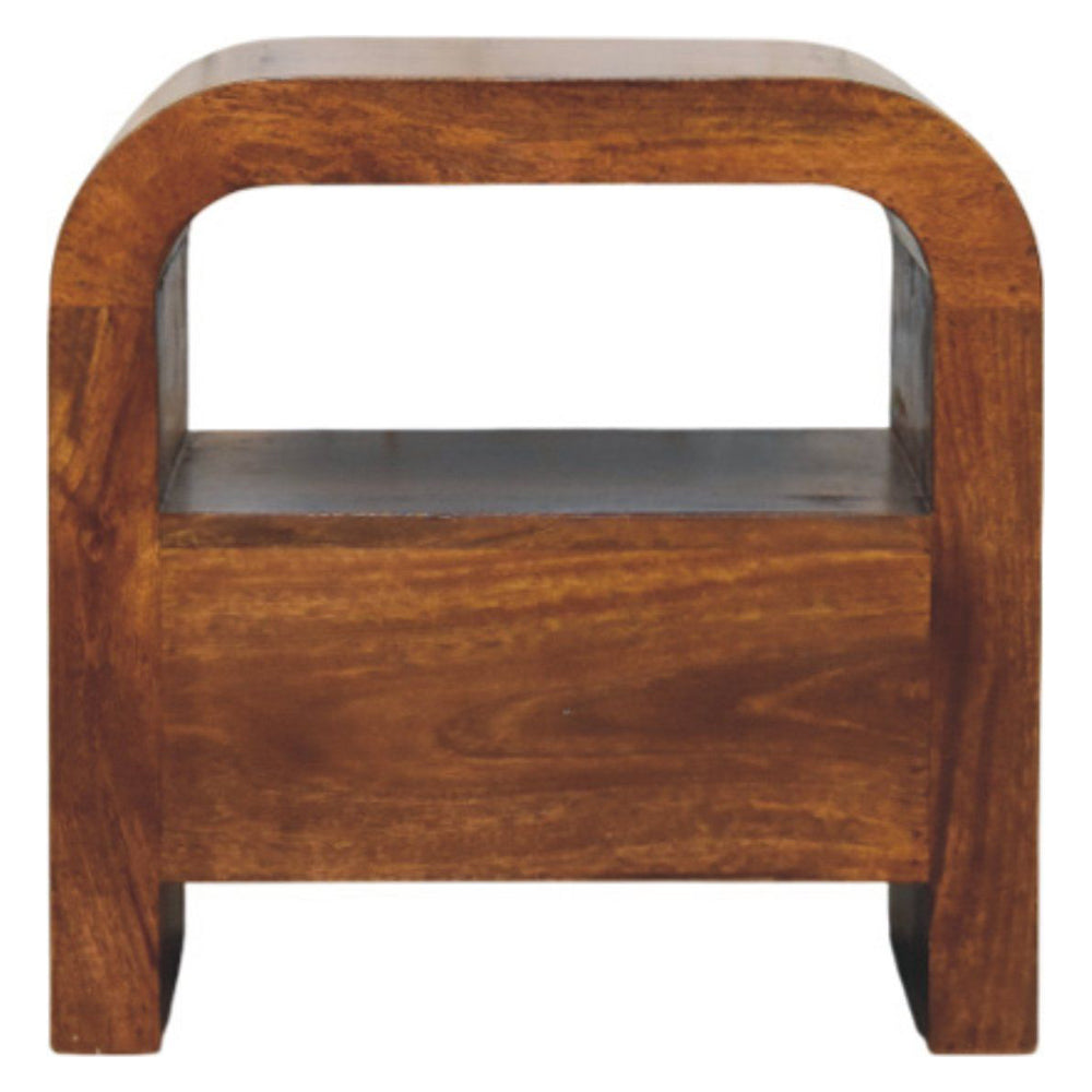 Artisan - Darcy Chestnut Nightstand With Drawer And Open Shelf