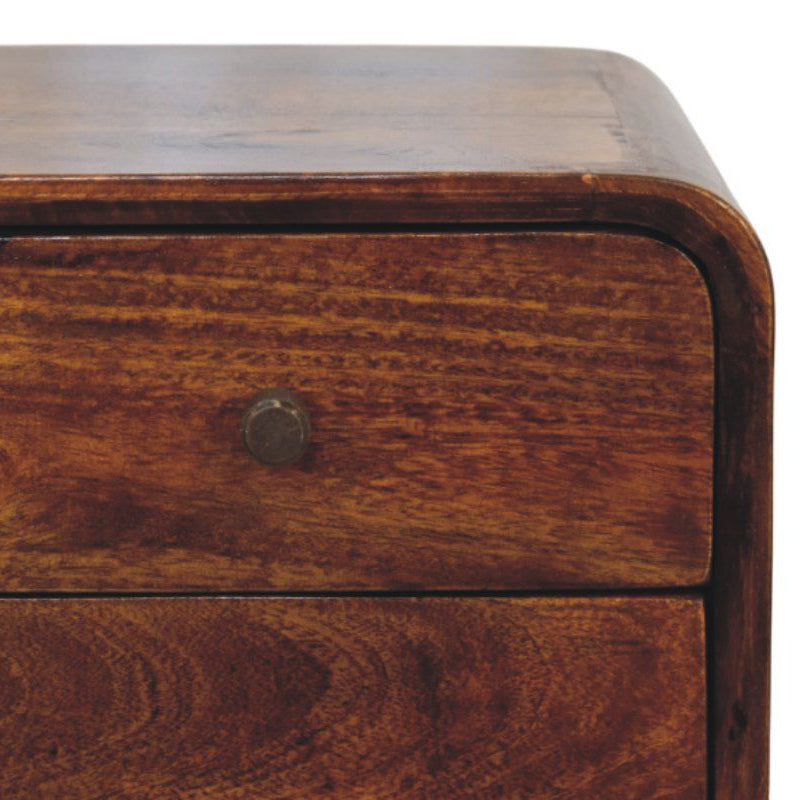 Artisan - Avora 3-Drawer Chestnut Nightstand