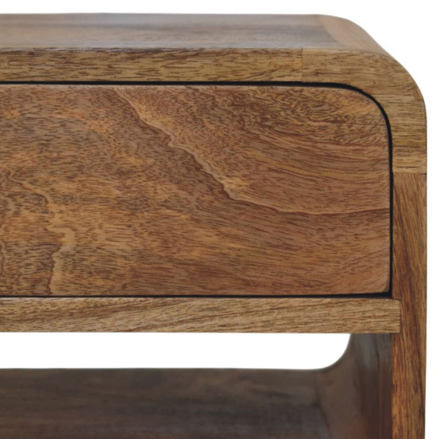 Artisan - Avora Oak-Ish Nightstand With Drawer And Open Slot