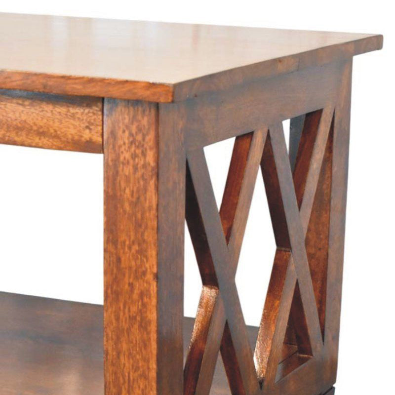 Artisan - Belmont X-Frame Chestnut Coffee Table