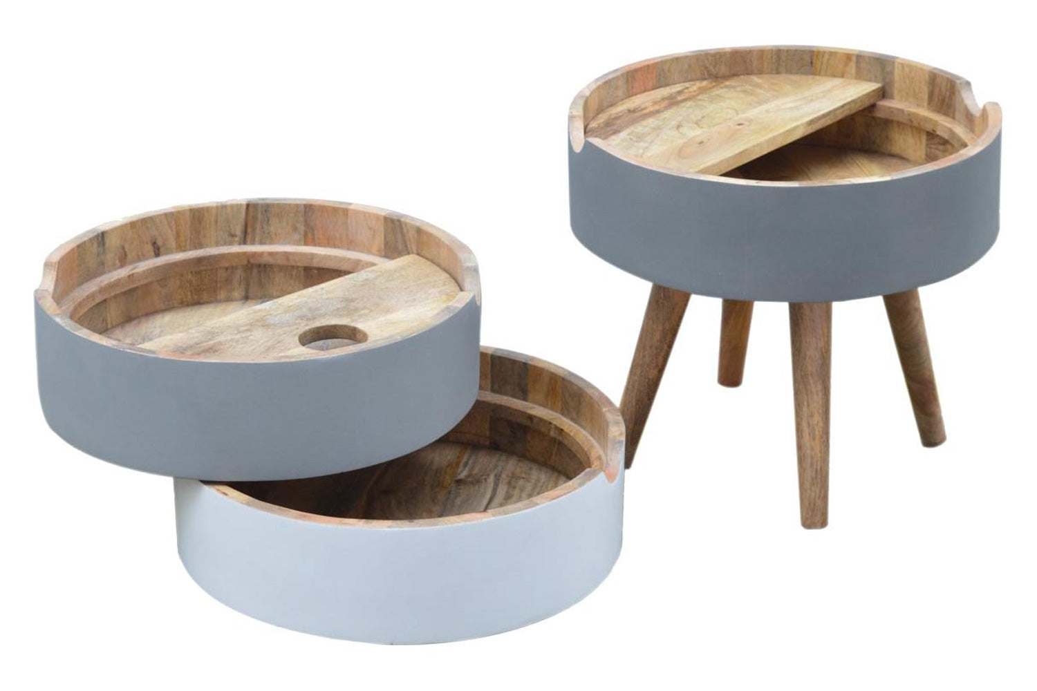 Artisan - Gradient Bedside in Gray