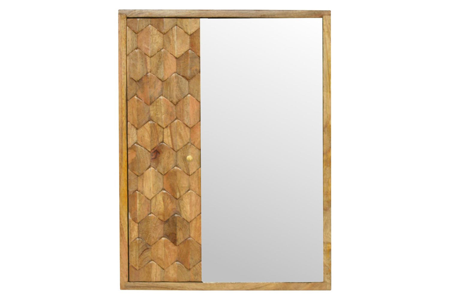 Artisan - Pineapple Carved Sliding Wall Mirror Cabinet