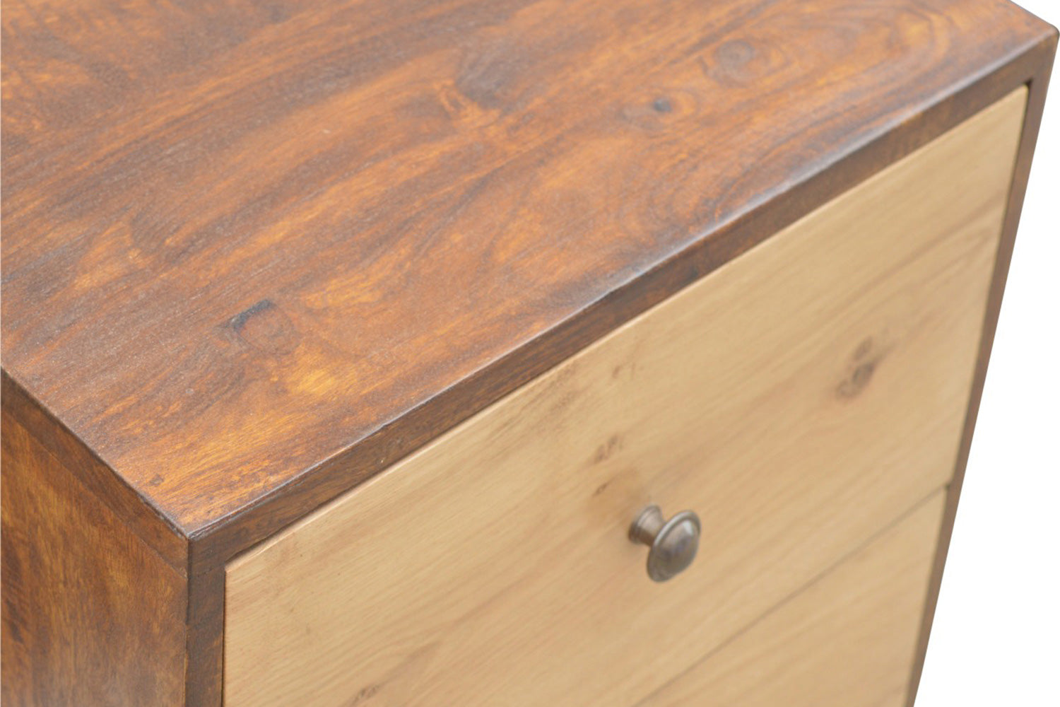 Artisan - 2 Drawer Nightstand with Oak Wood Drawer Fronts