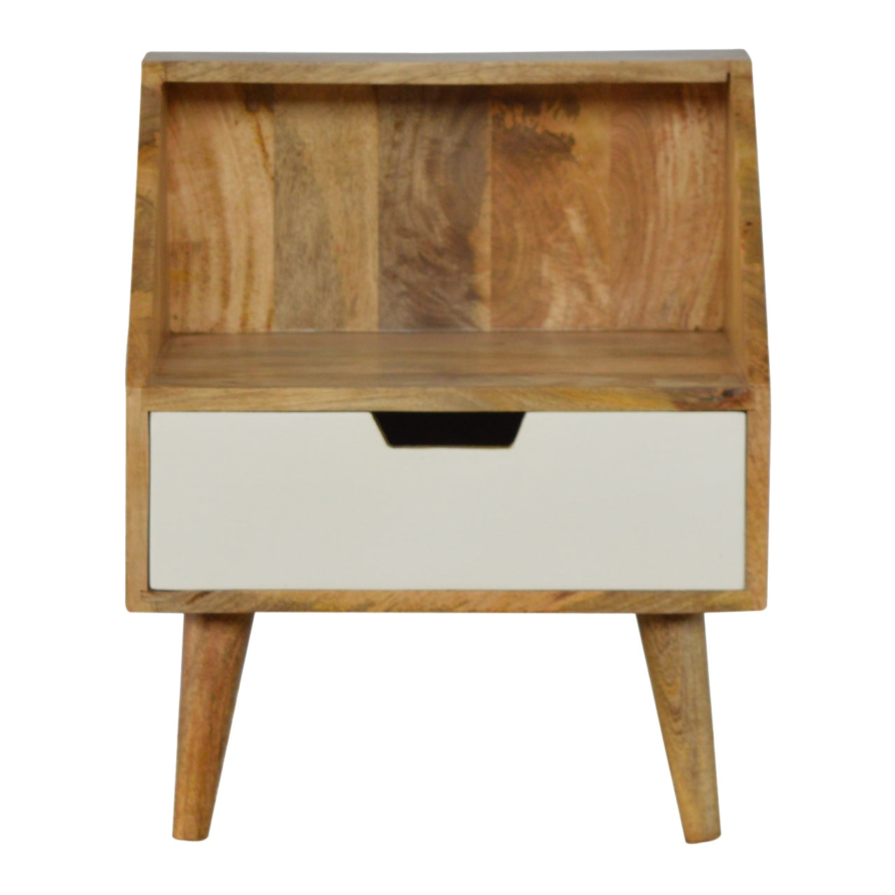 Artisan - Raised Back Painted Nightstand in White