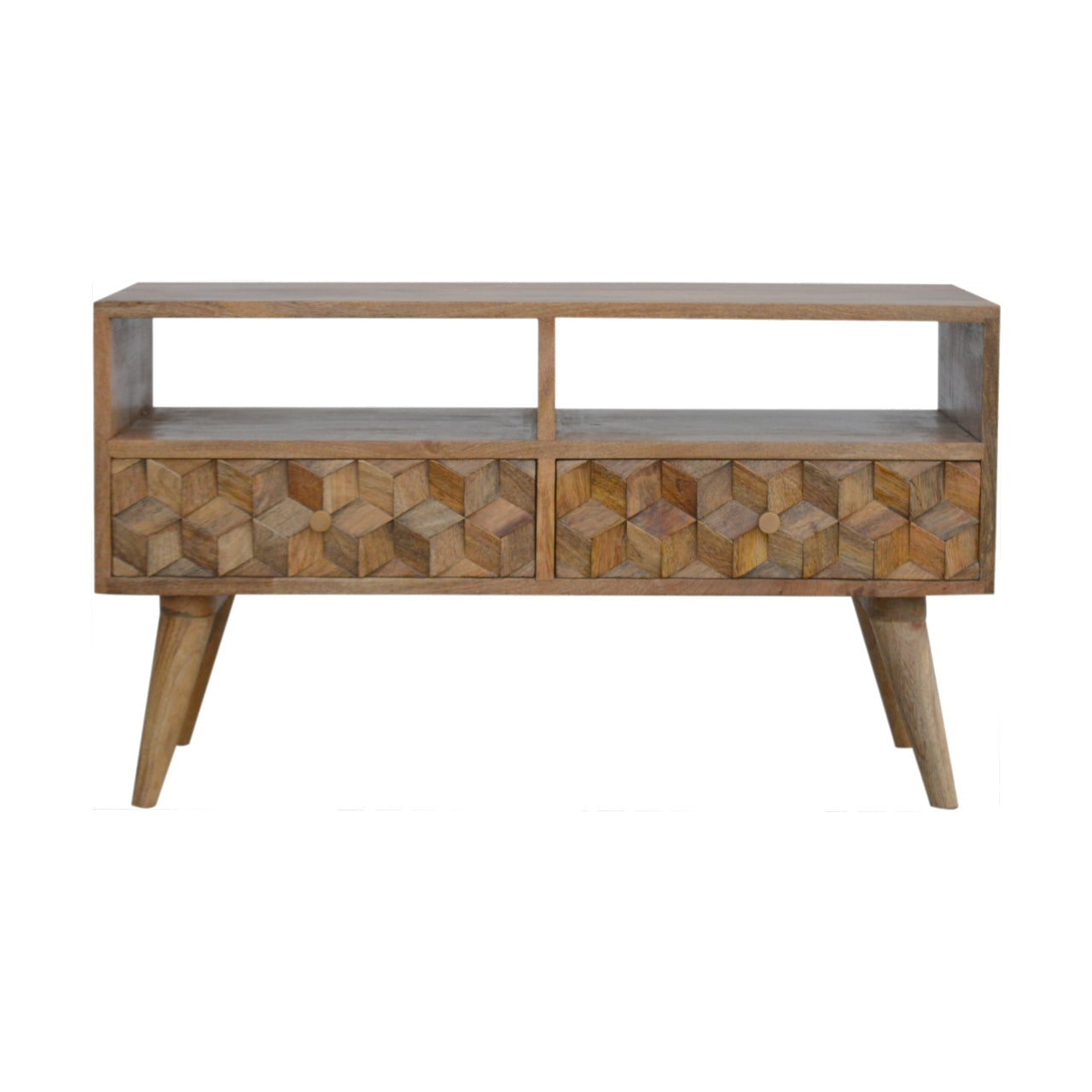 Artisan - Cube Carved TV Unit