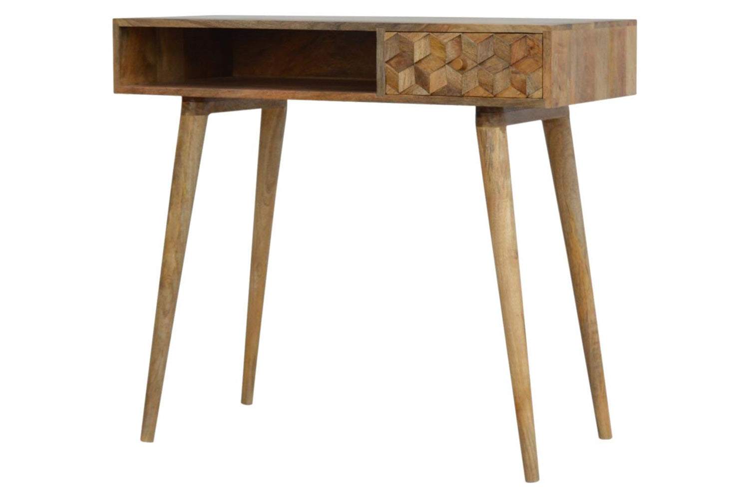 Artisan - Cube Carved Writing Desk