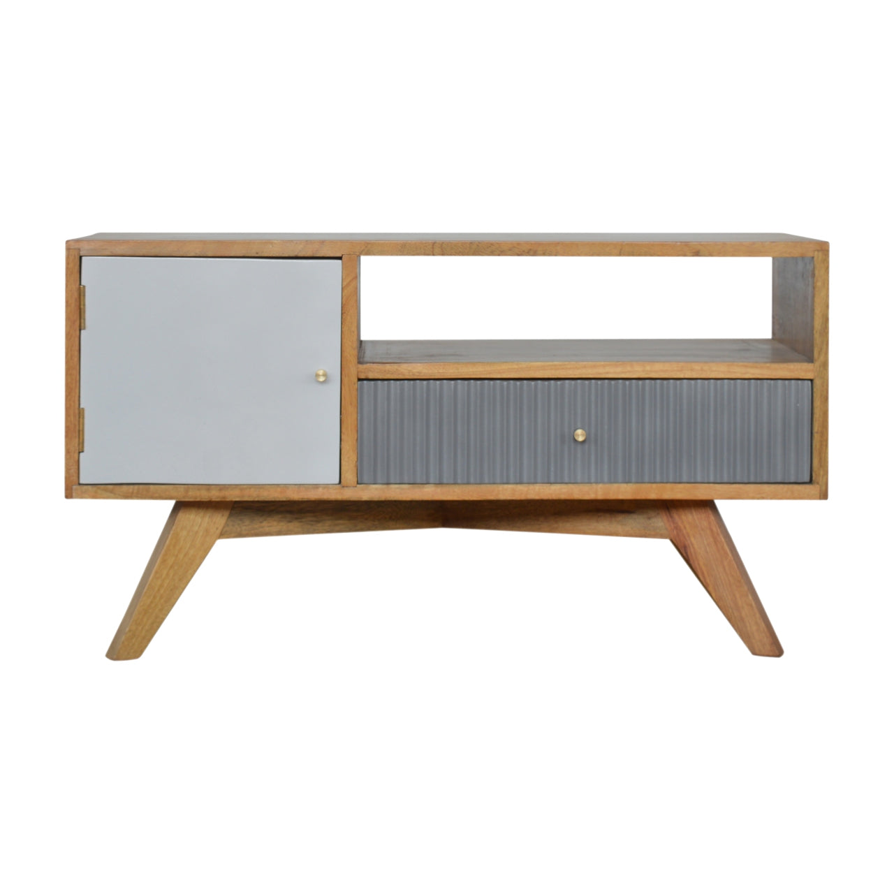 Artisan - Line Painted Media Unit with Doors
