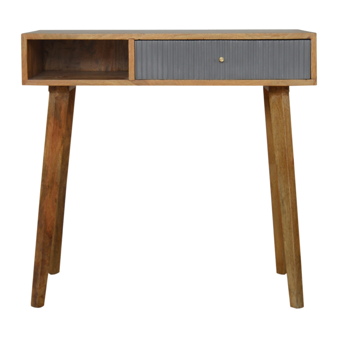 Artisan - Line Carved Writing Desk in Gray