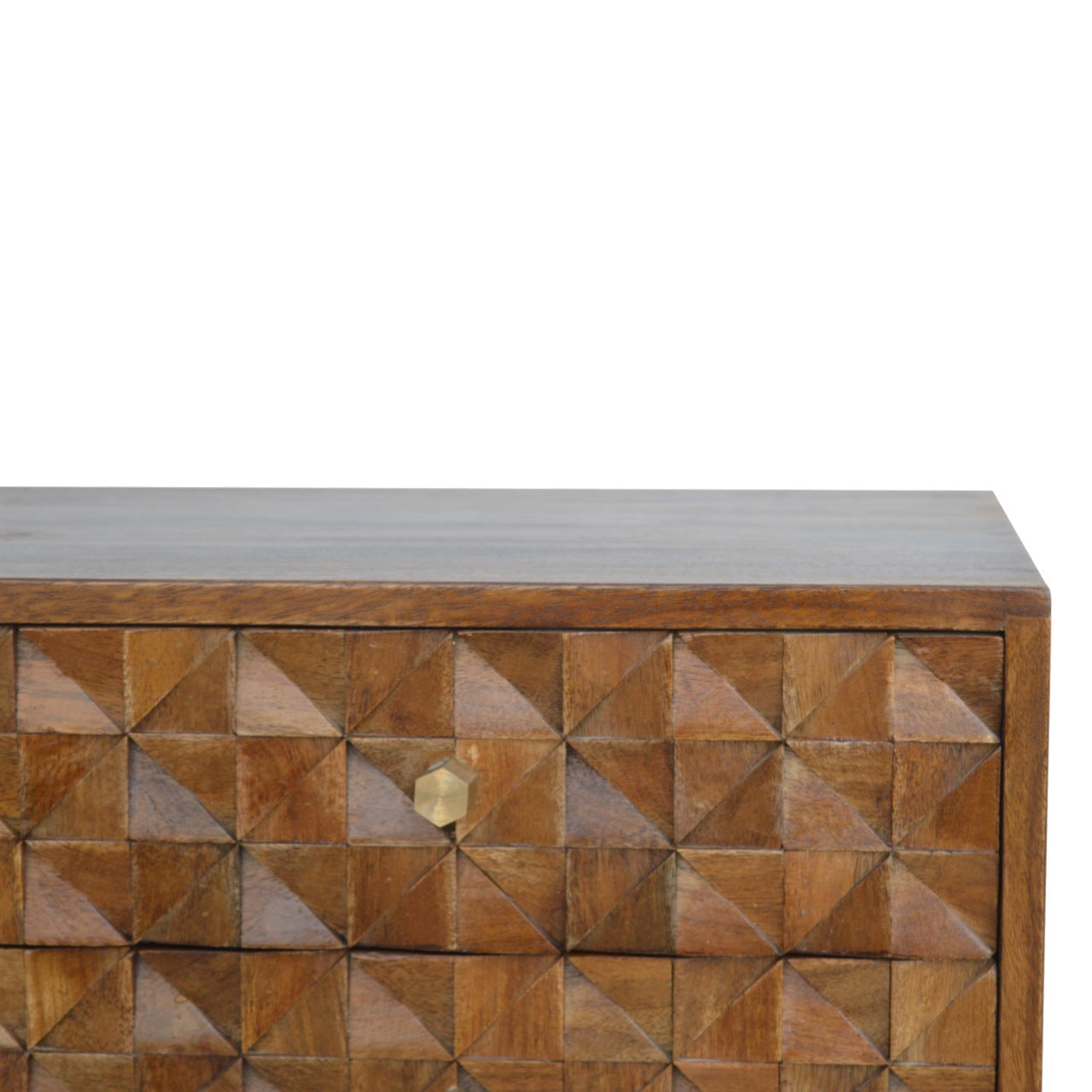 Artisan - Diamond Carve Media Unit in Chestnut