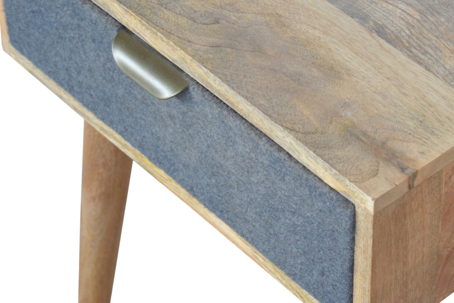 Artisan - Gray Tweed Bedside