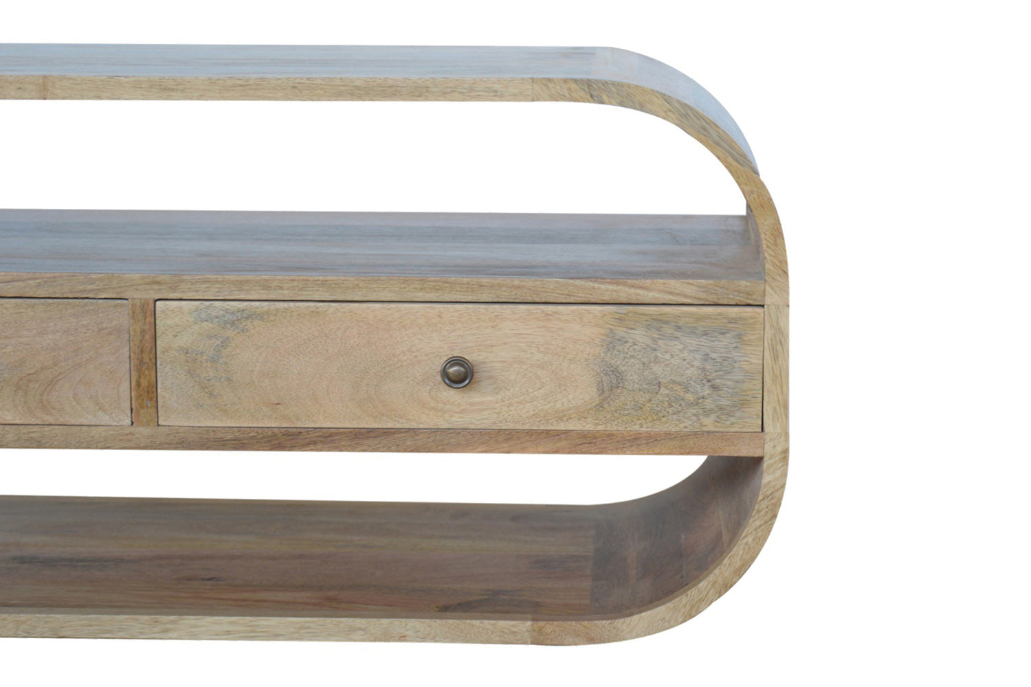 Artisan - Curved Edge TV Unit with 2 Drawers