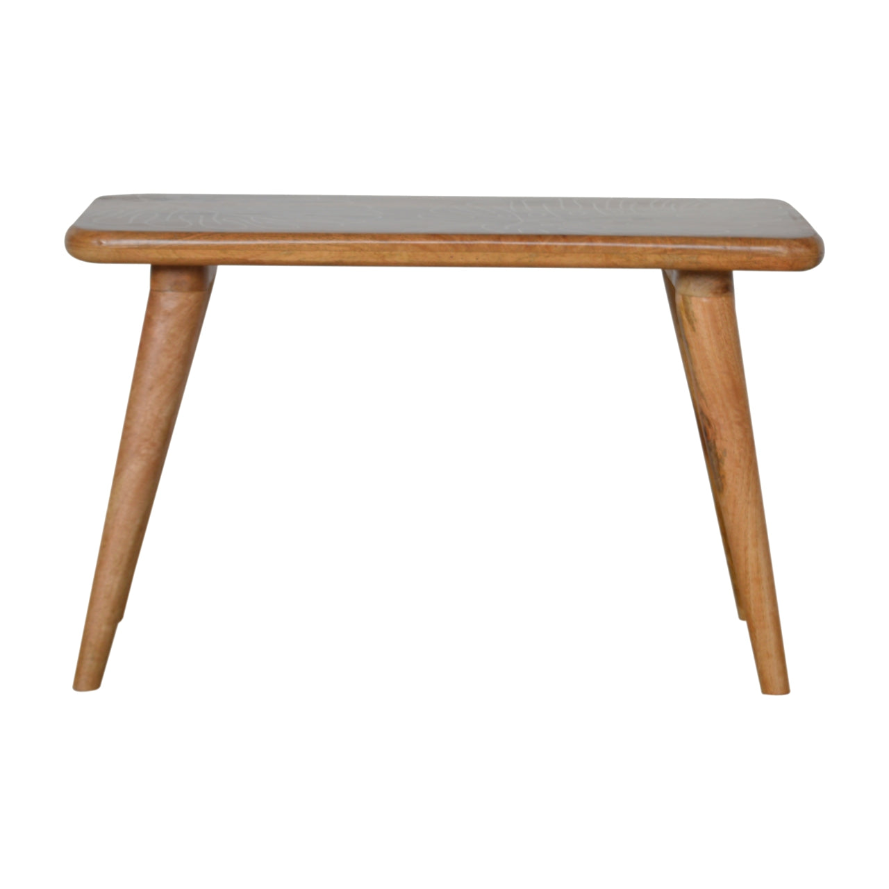 Artisan - Leaf Resin Print Bench in Oak-Ish