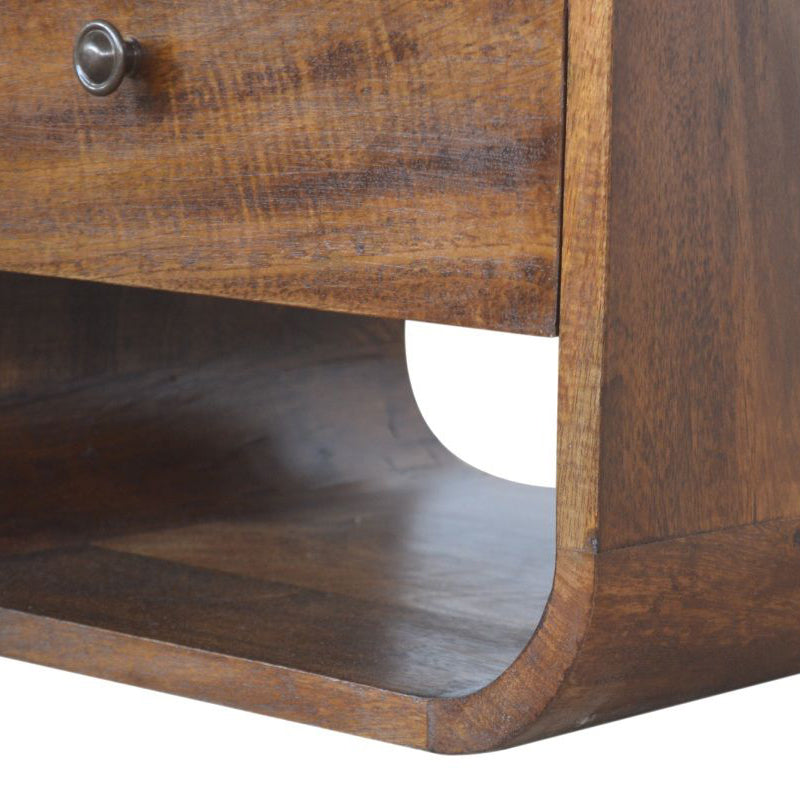 Artisan - Chestnut Curve 2 Drawer Nightstand