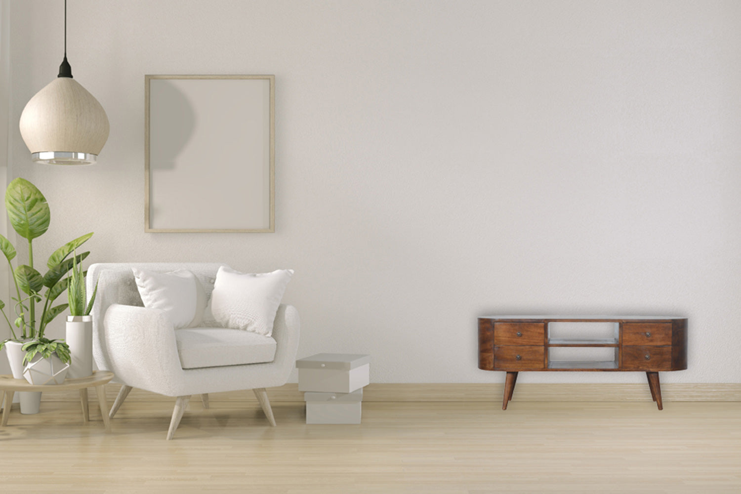 Artisan - Rounded Entertainment Unit