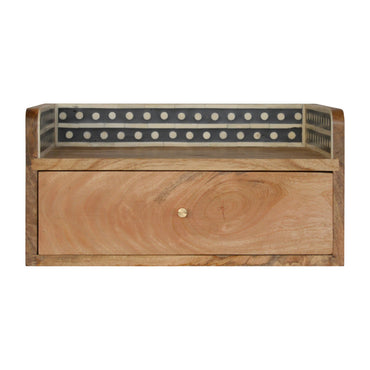 Artisan - Bone Inlay Gallery Floating Nightstand