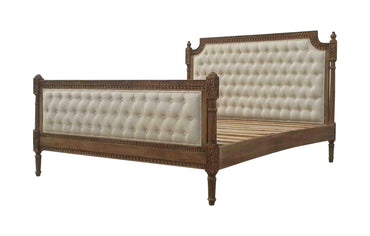 Artisan - Lana Carved Deep Button Bed in White