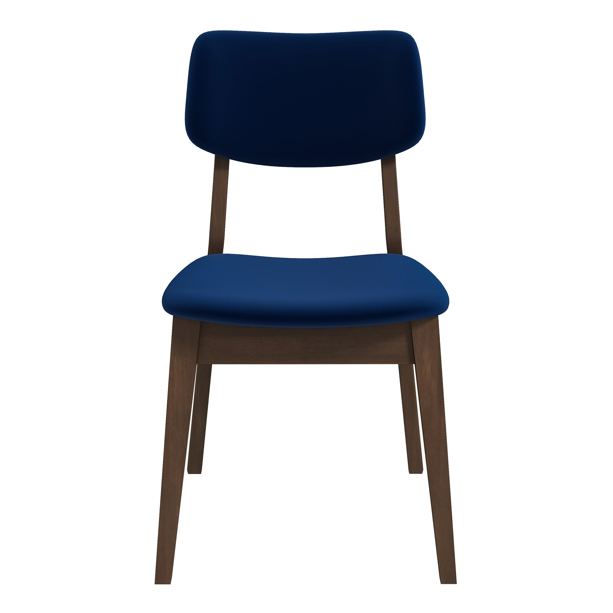 Ashcroft - Velvet Solid Back Side Chair (Set Of 2)