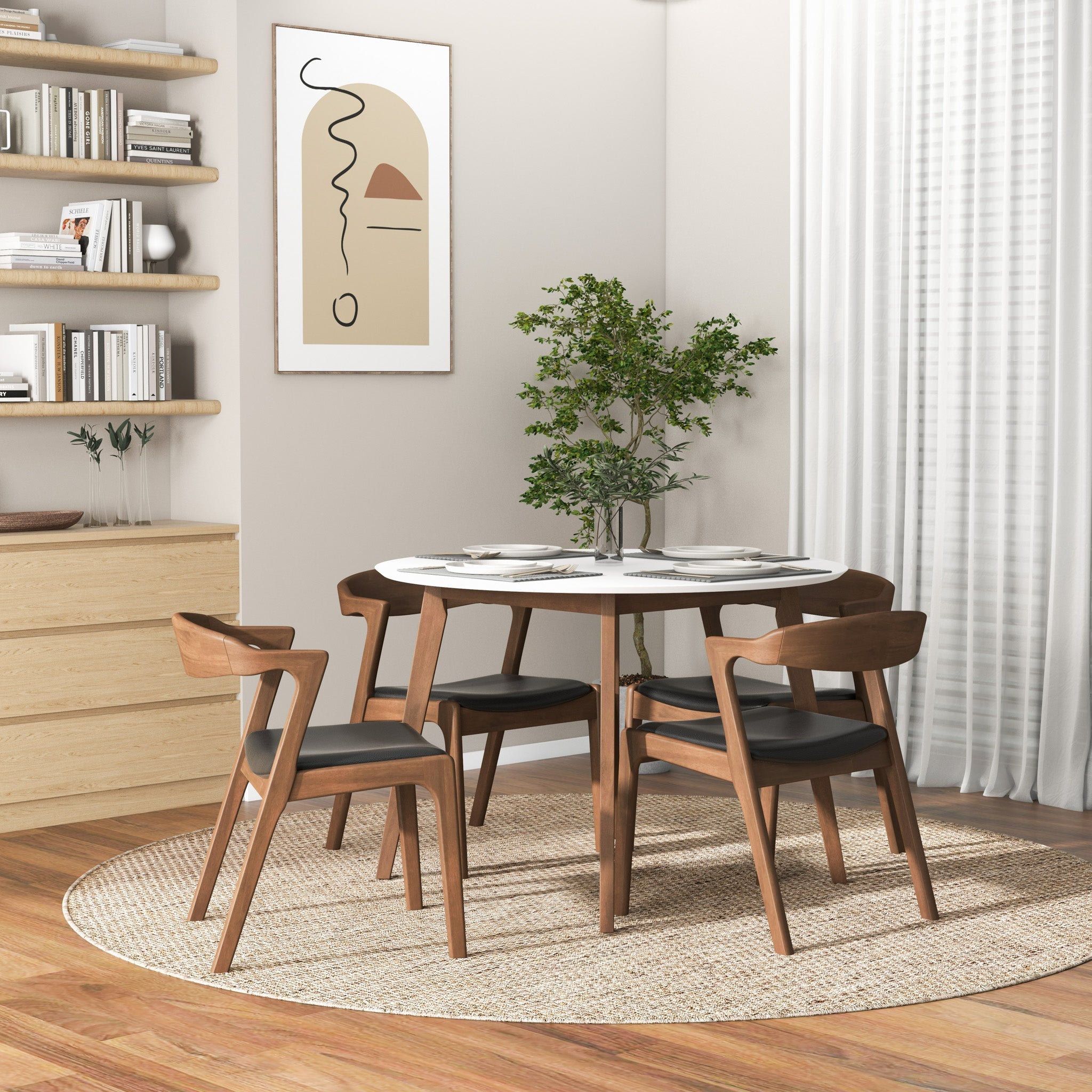 Ashcroft - Dakota Upholstered Solid Wood Dining Chair (Set Of 2)