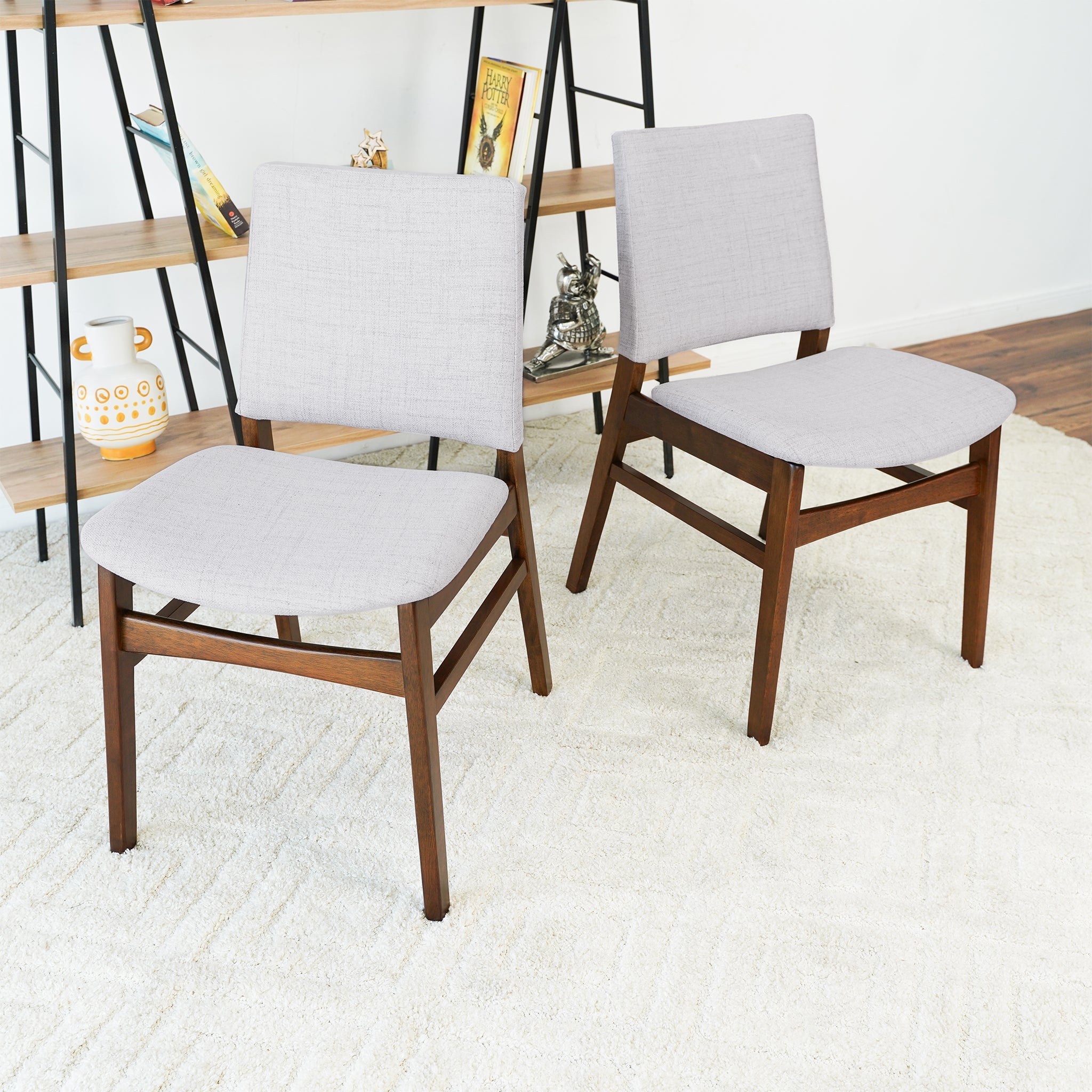 Ashcroft - Gusto Fabric Dining Chair (Set Of 2) in Light Gray