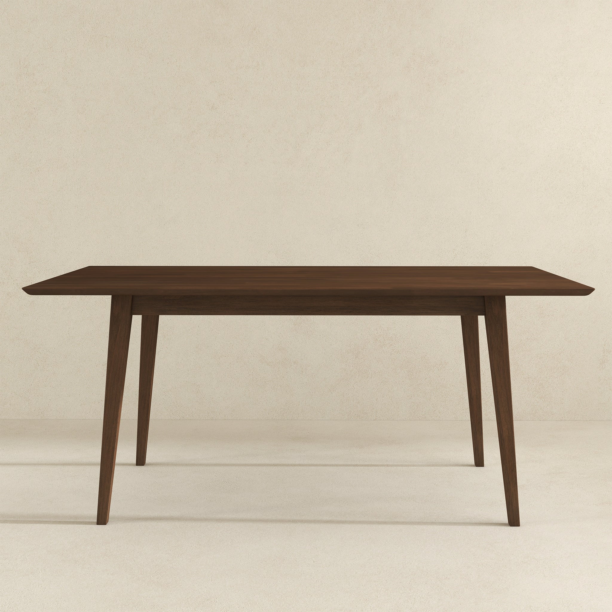 Ashcroft - Levi Modern Style Solid Wood Rectangular Walnut Top Dining Table 63"
