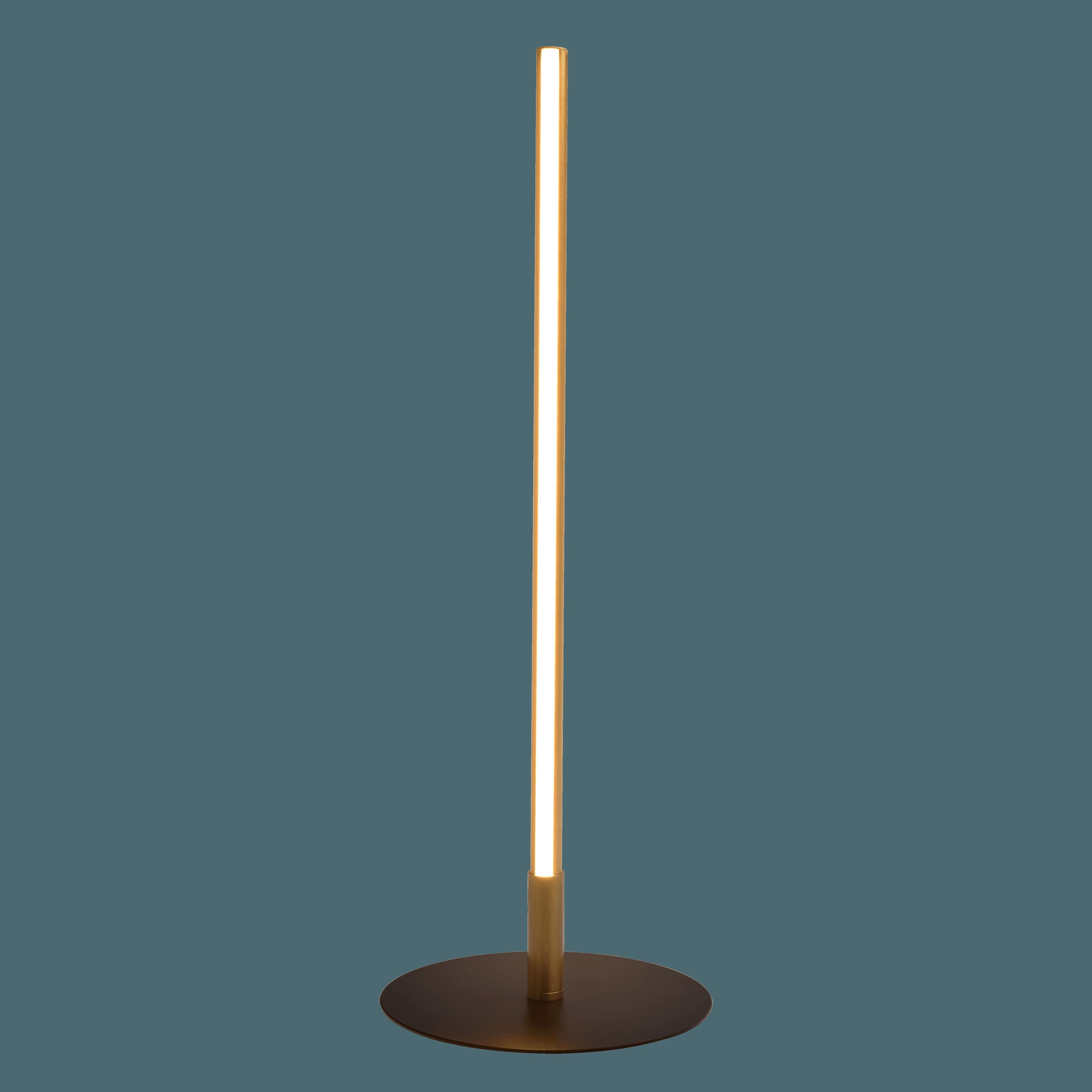 Ashcroft - Dimond Black LED Table Lamp with On/Off Switch Round Metal Base