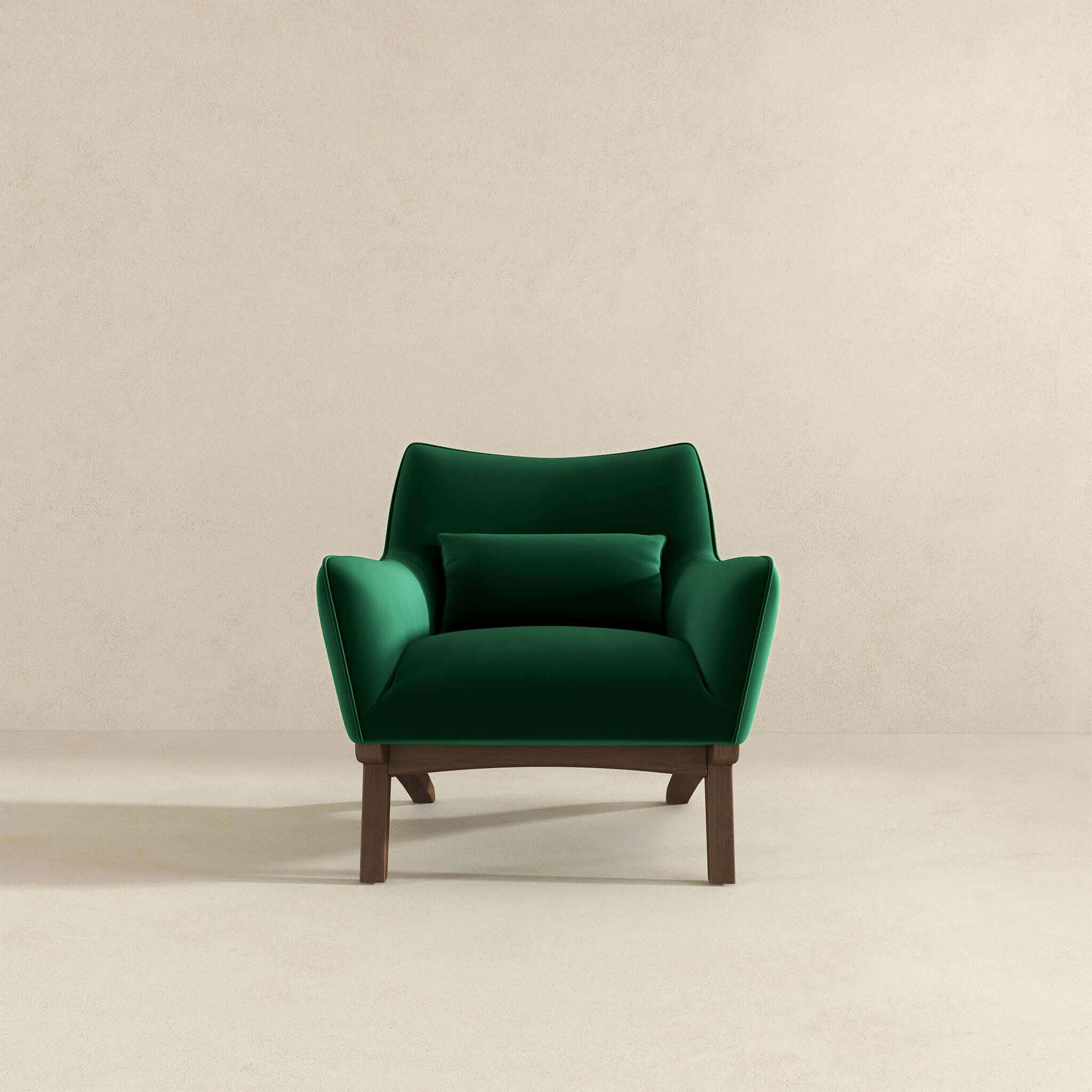 Ashcroft - Brayden Mid-Century Modern Velvet Armchair