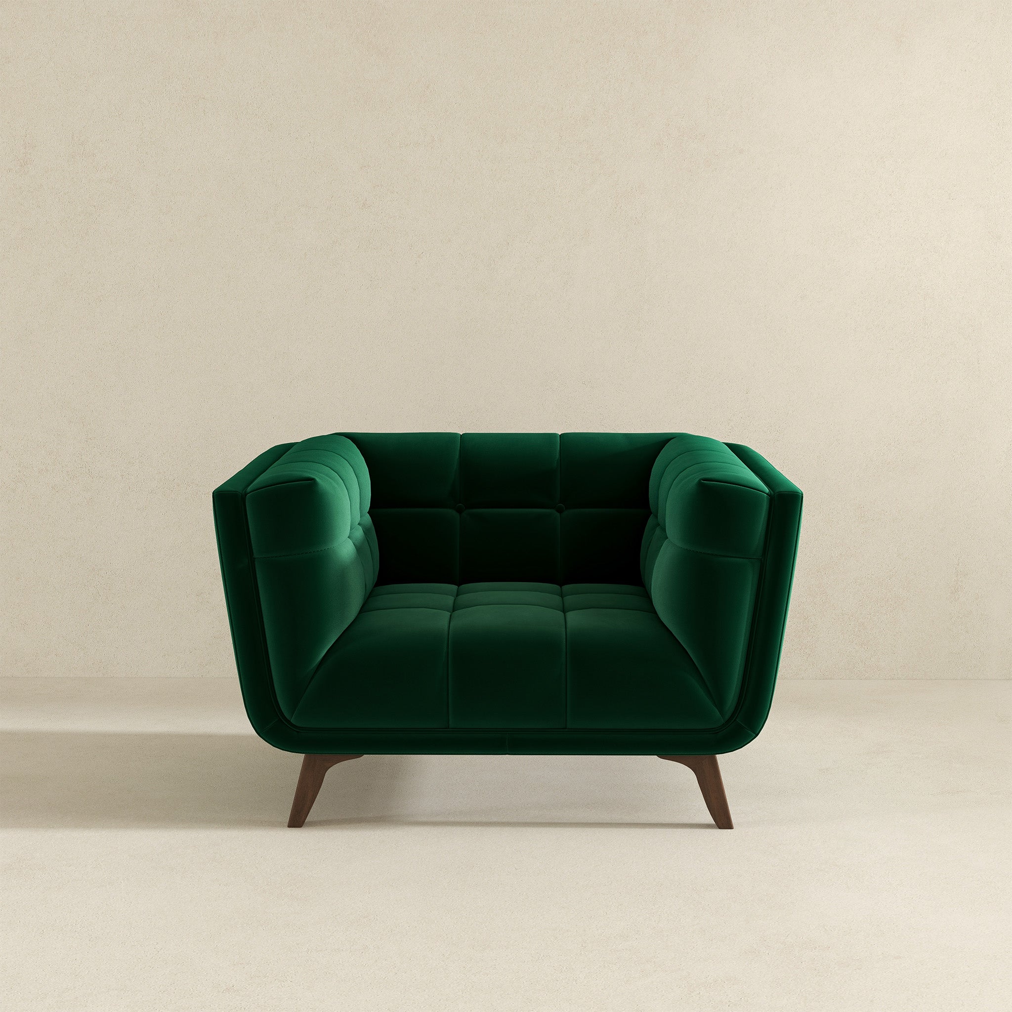 Ashcroft - Addison Mid-Century Modern Velvet Lounge Chair