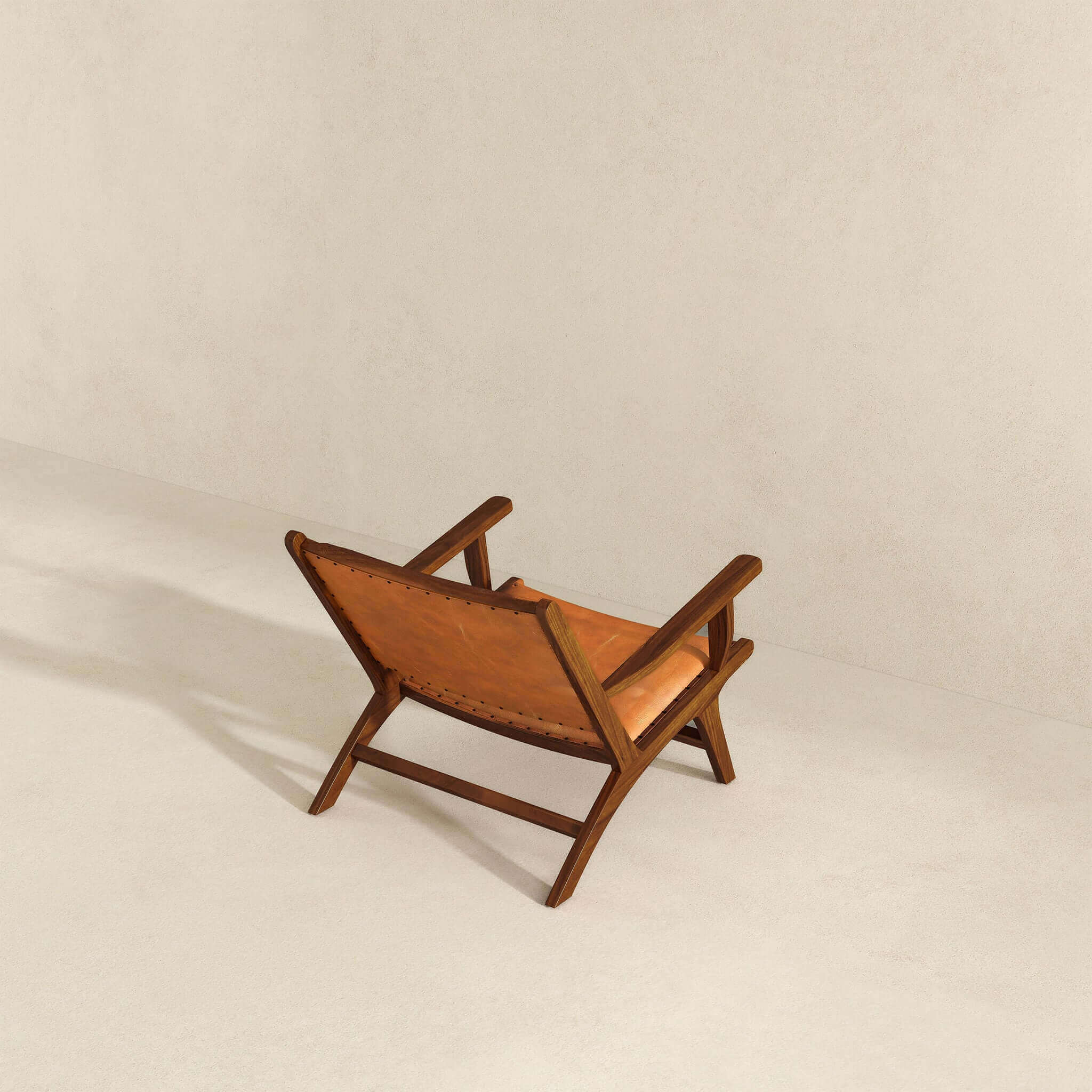 Ashcroft - Daniel Leather Arm Chair in Tan