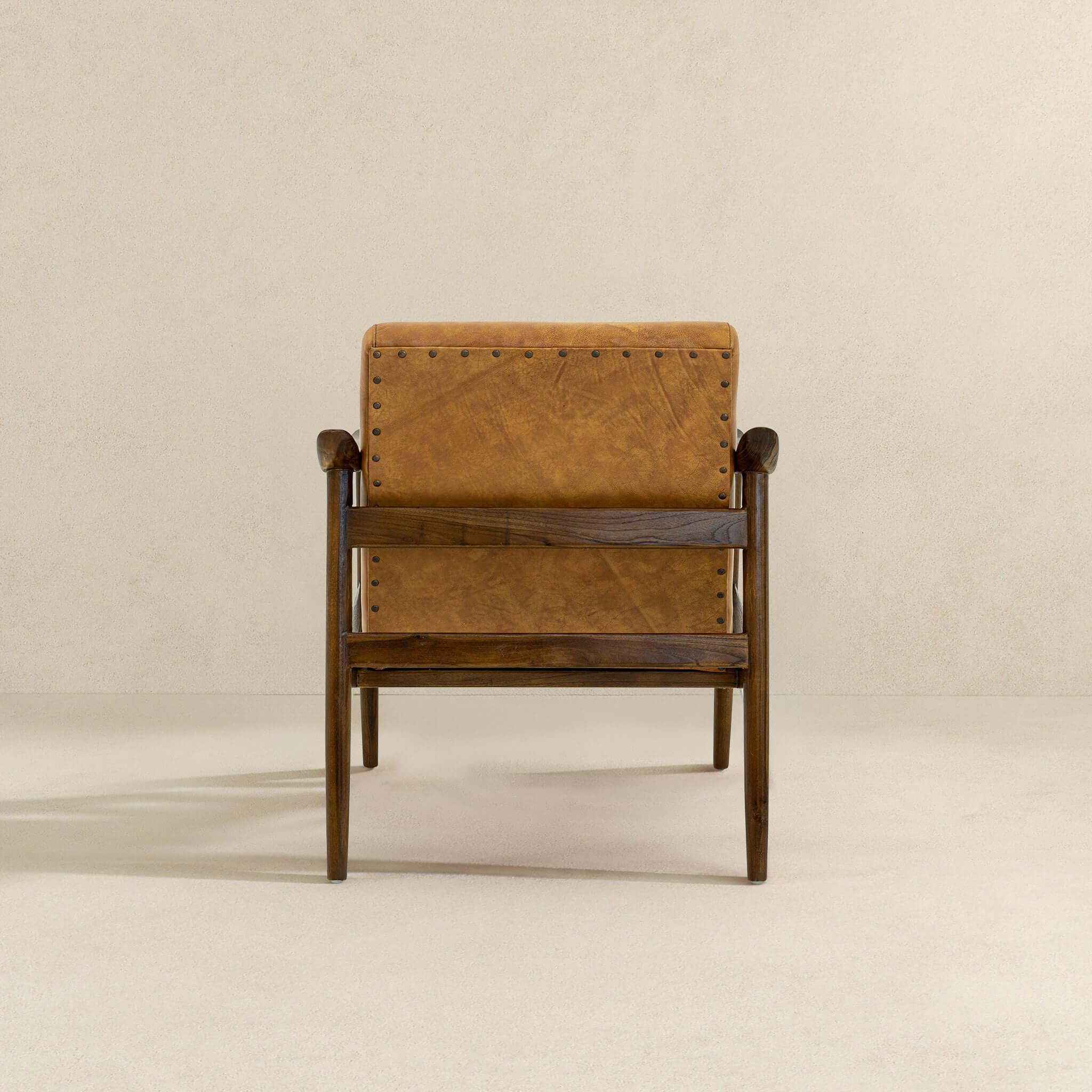 Ashcroft - Brandon Leather Lounge Chair in Antique Tan