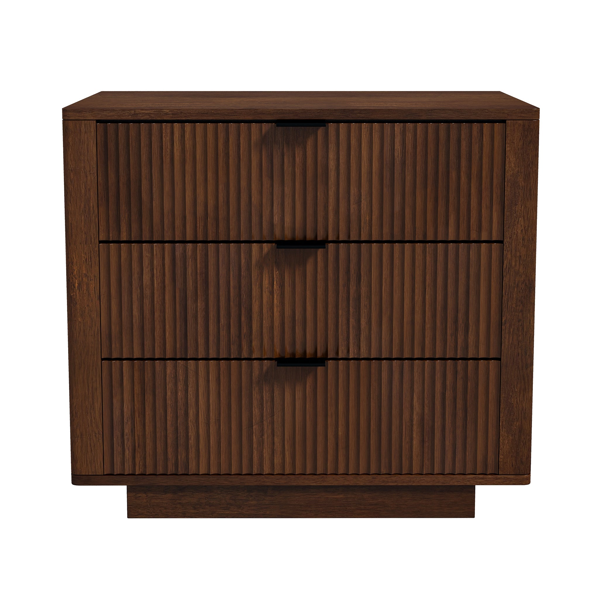 Ashcroft - Lola Walnut Nightstand 3-Drawer