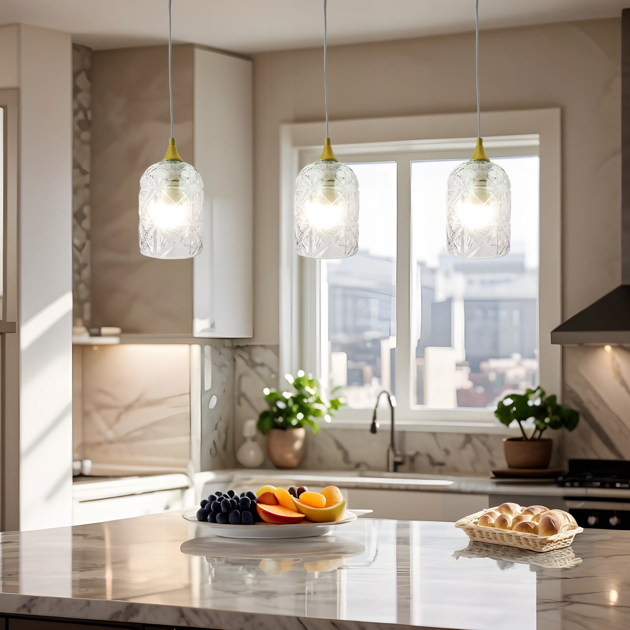 Ashcroft - Glowline Pendant Lamp in Gold and Clear