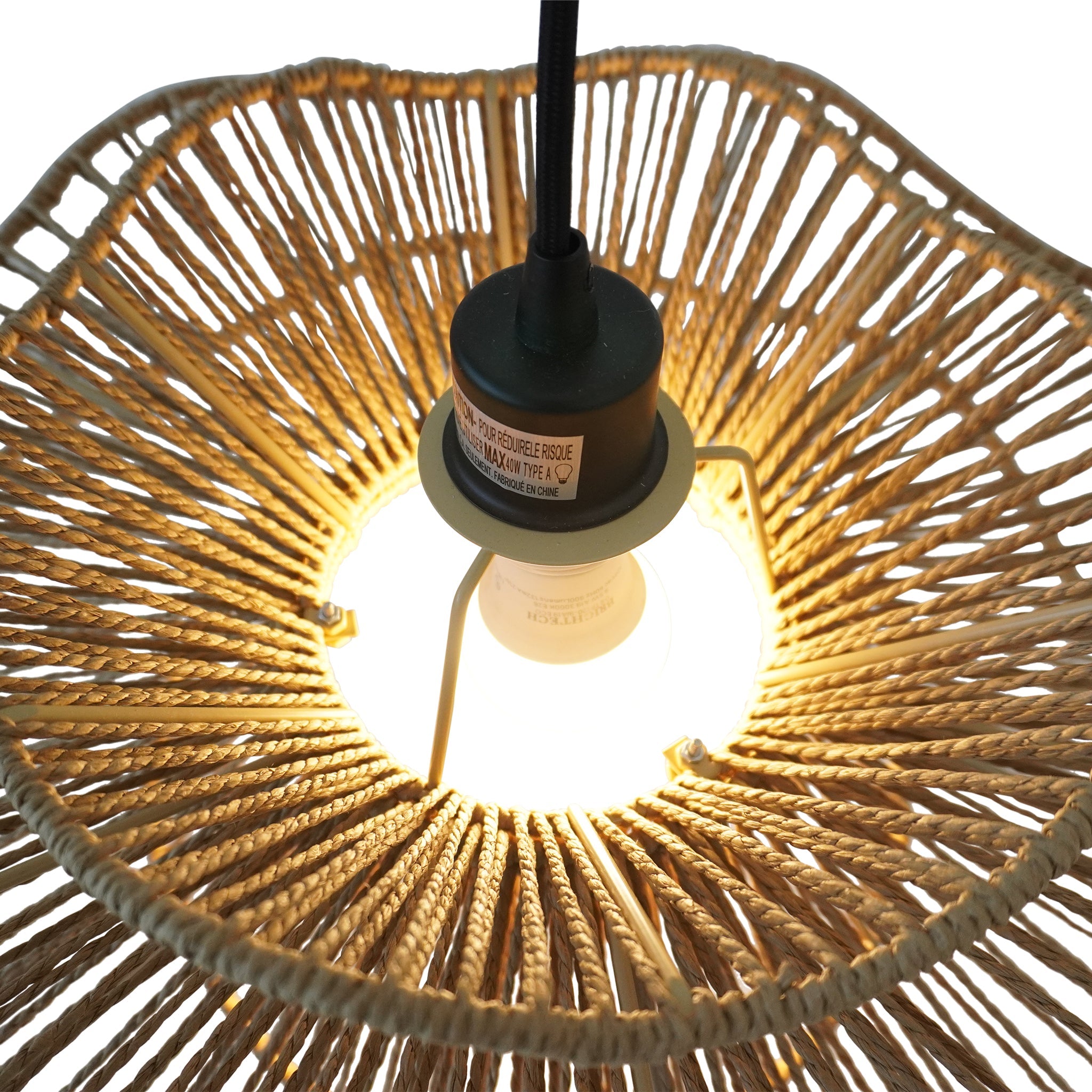 Ashcroft - Dunham Pendant Lamp in Black and Natural