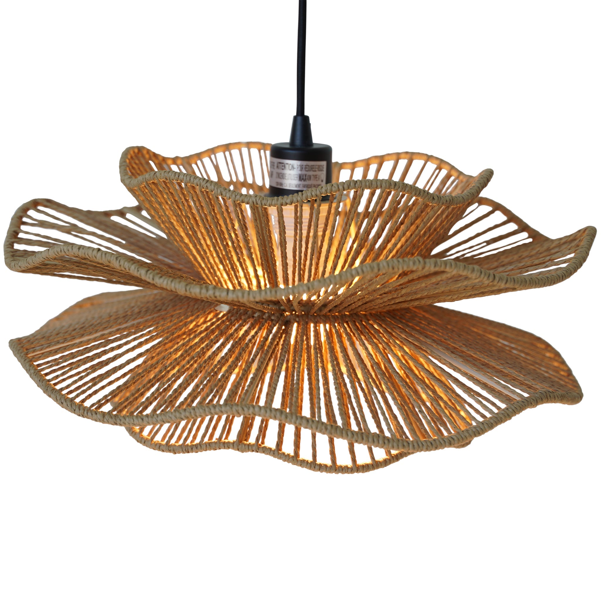 Ashcroft - Dunham Pendant Lamp in Black and Natural