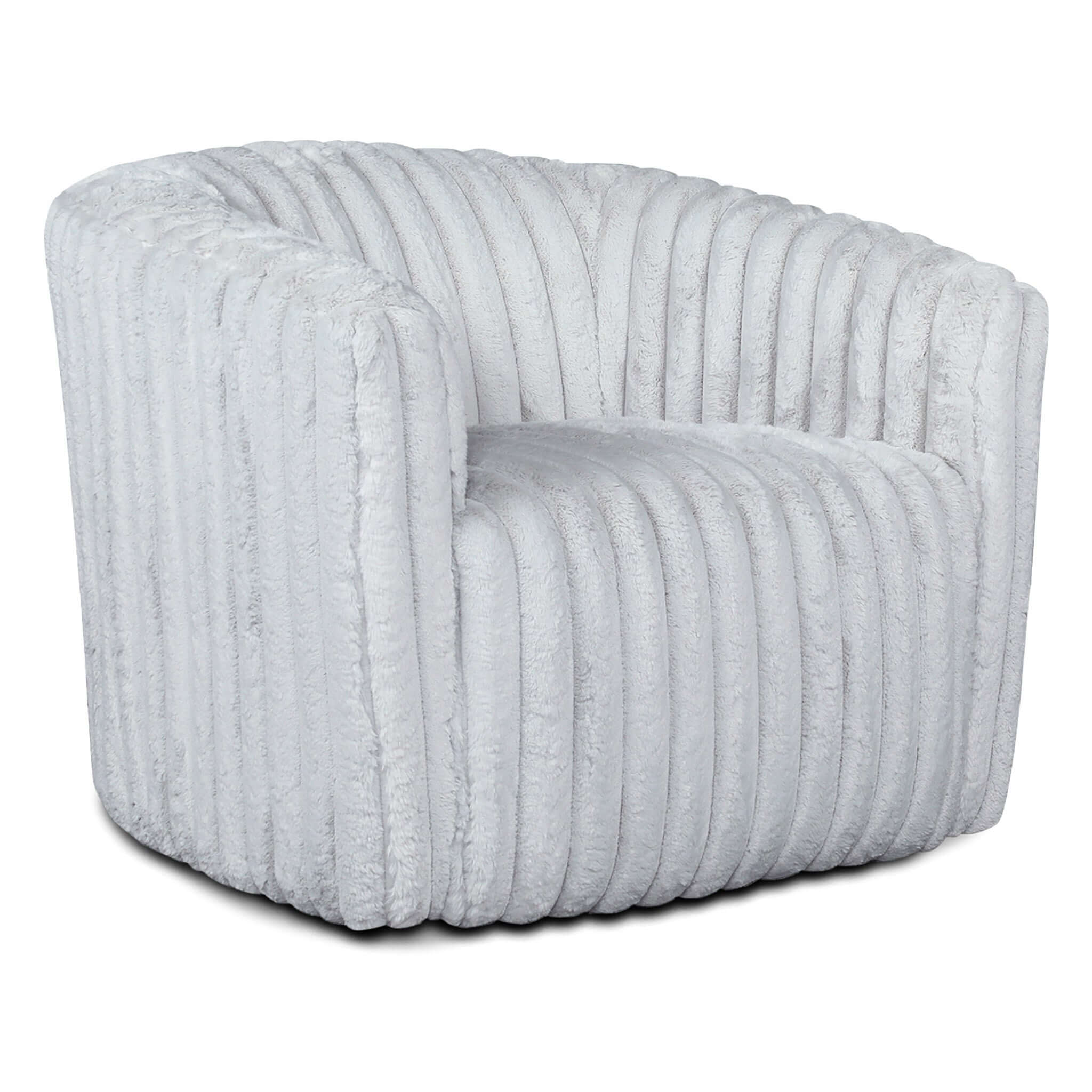 Ashcroft - Mira Velvet Swivel Chair