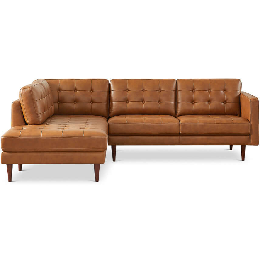 Ashcroft - Lucco Genuine Leather Sectional