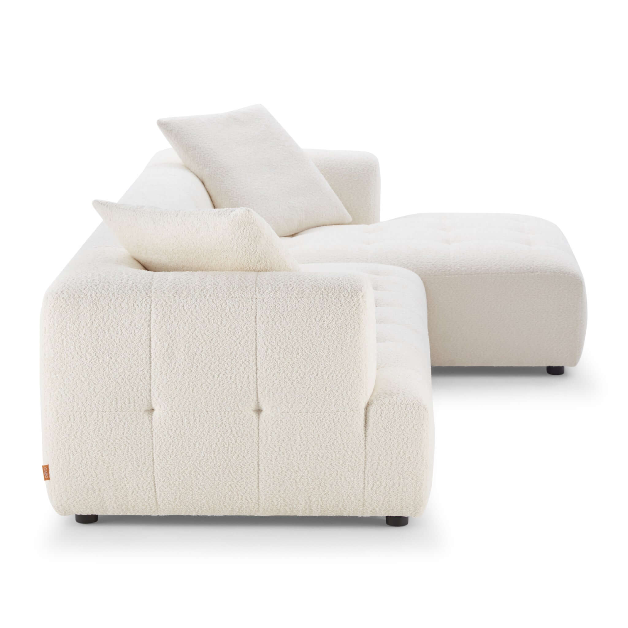 Ashcroft - Kaynes Right Boucle Sectional Sofa