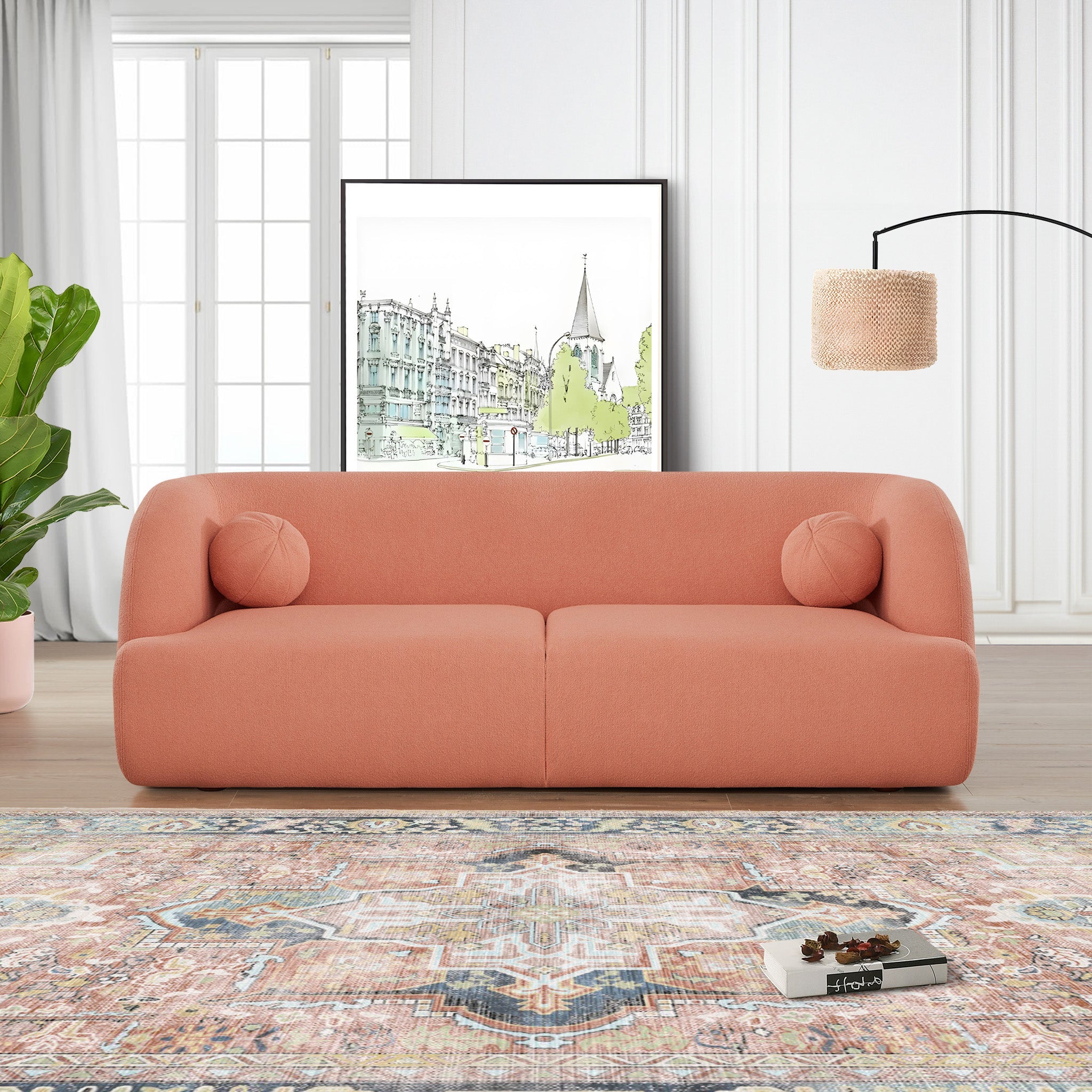 Ashcroft - Anna French Boucle Sofa