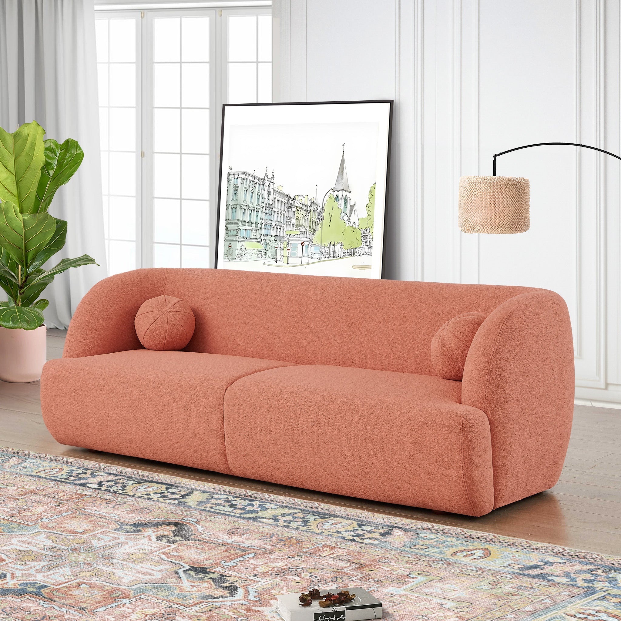 Ashcroft - Anna French Boucle Sofa