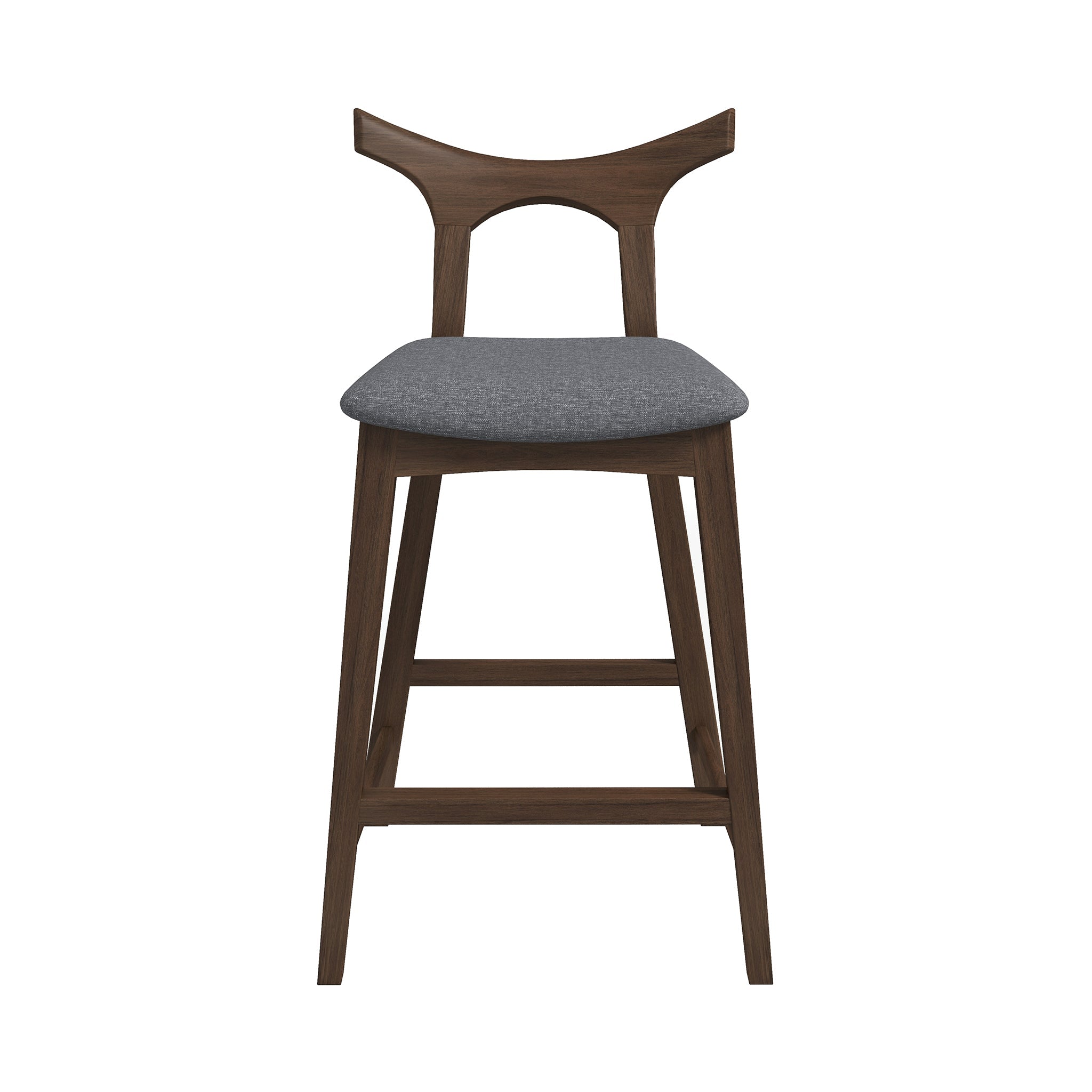 Ashcroft - Hester Solid Wood Upholstered Square Bar Chair (Set Of 2)