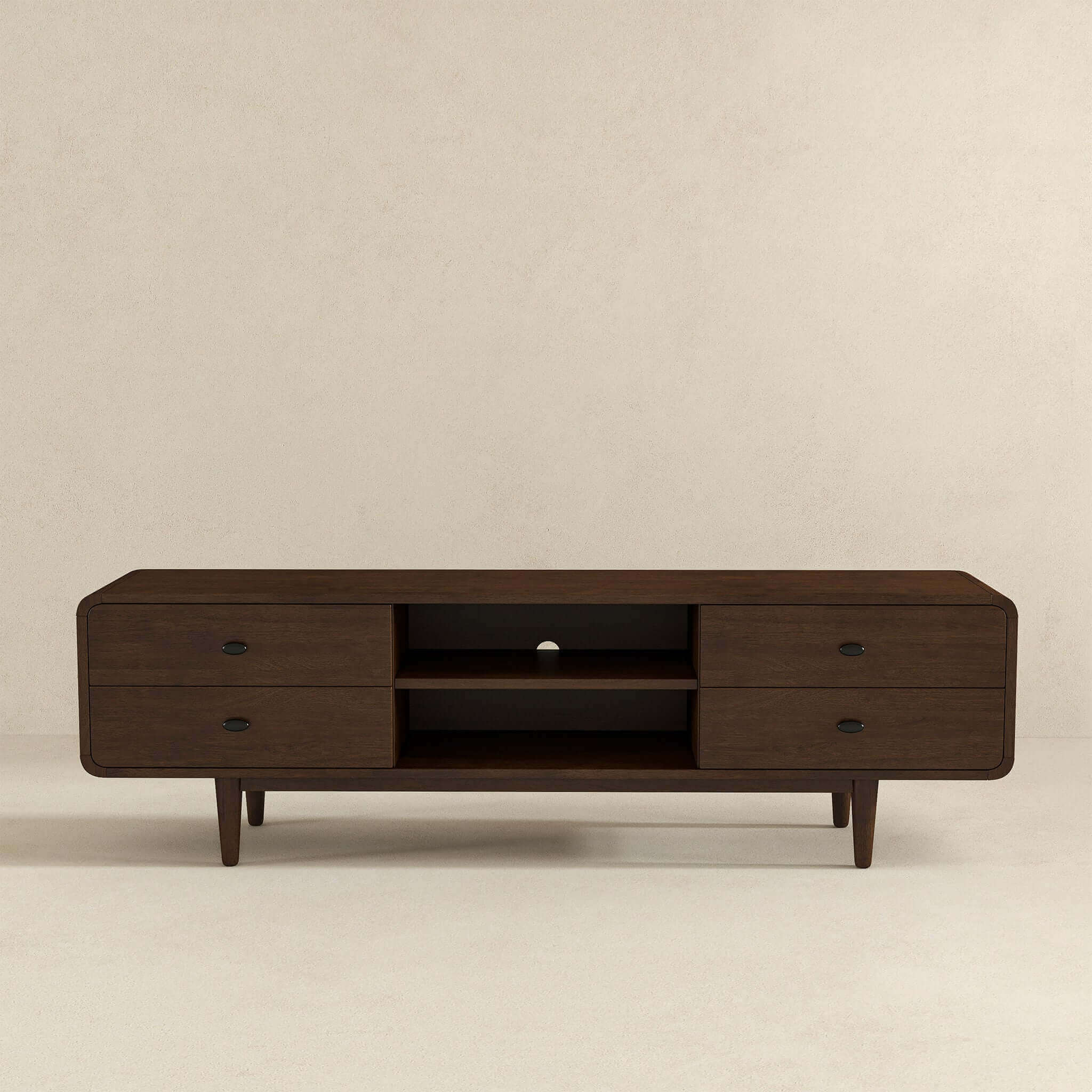 Ashcroft – Alexa Mid-Century Modern Style TV Stand in Brown