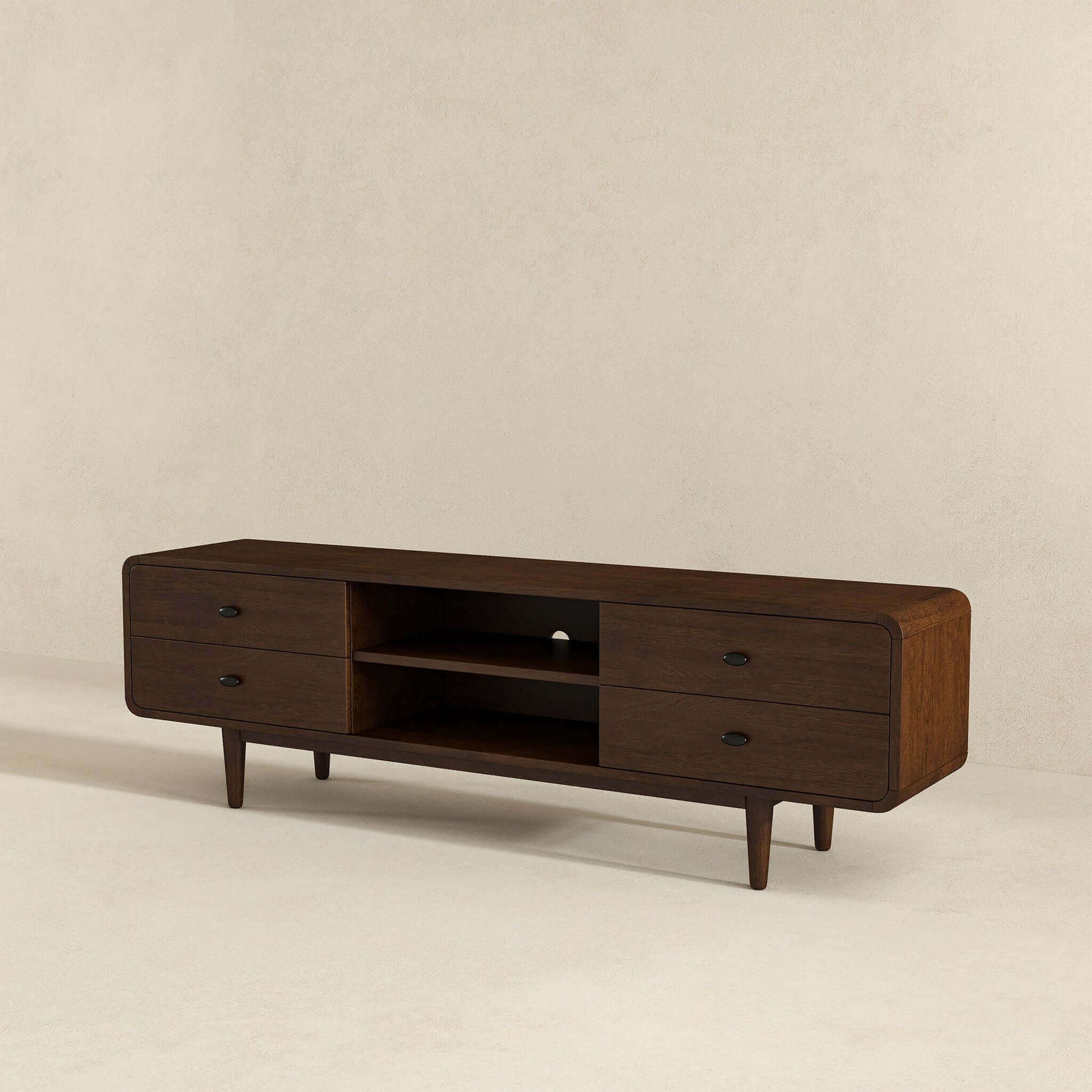 Ashcroft – Alexa Mid-Century Modern Style TV Stand in Brown