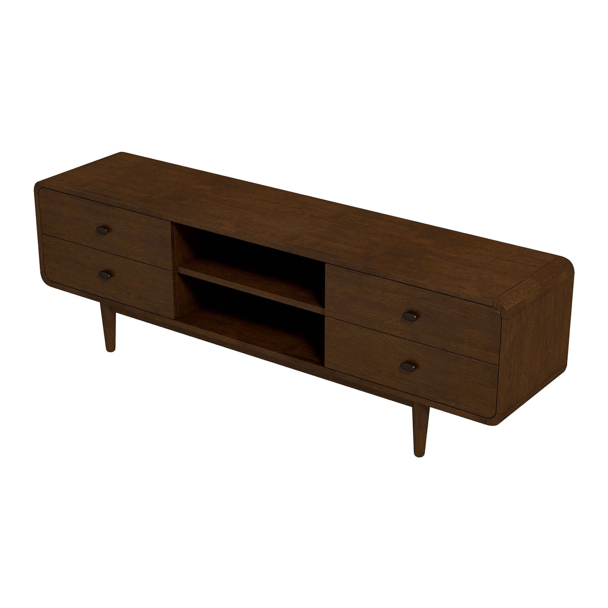 Ashcroft – Alexa Mid-Century Modern Style TV Stand in Brown