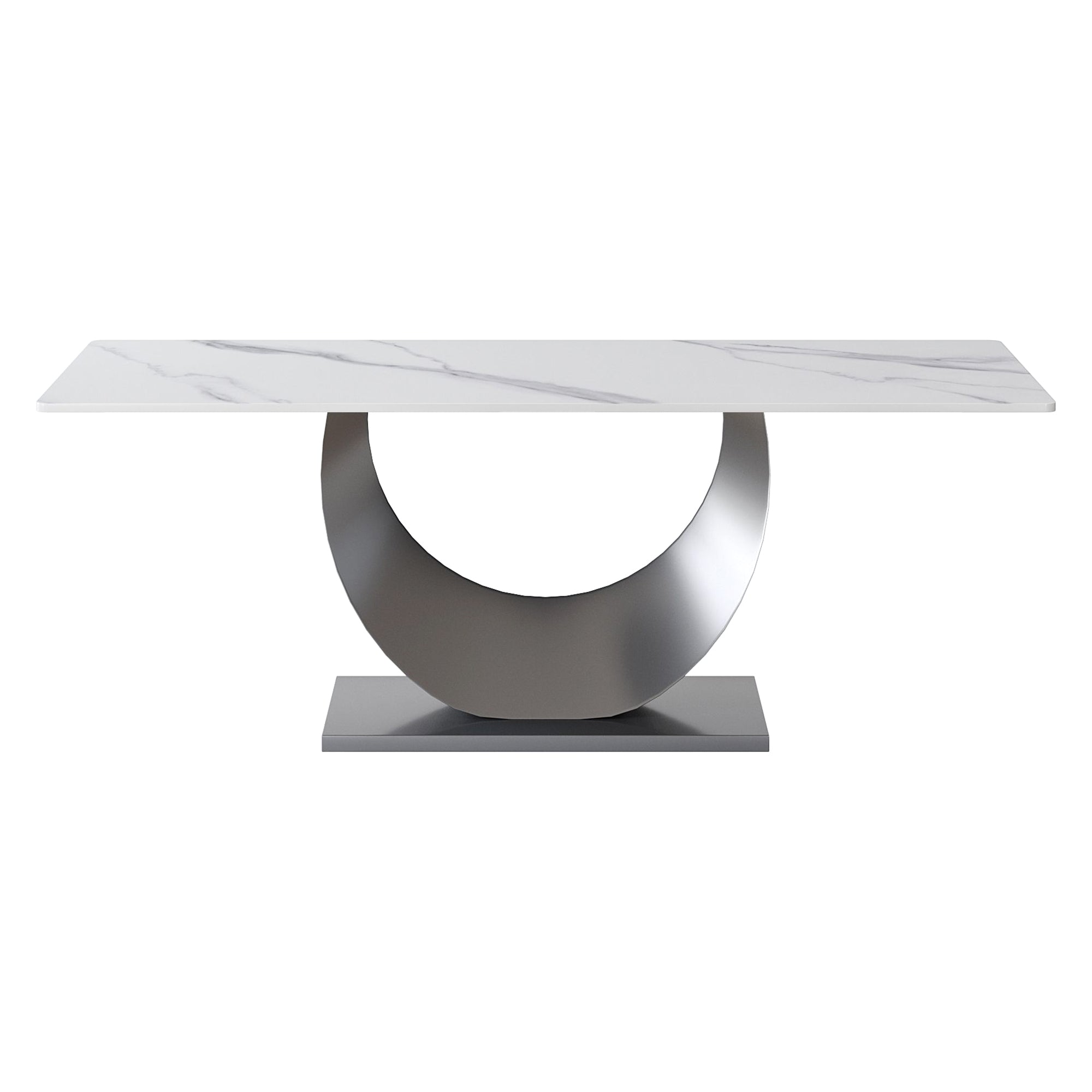 Crenus - Mezzaluna Rectangular Dining Table