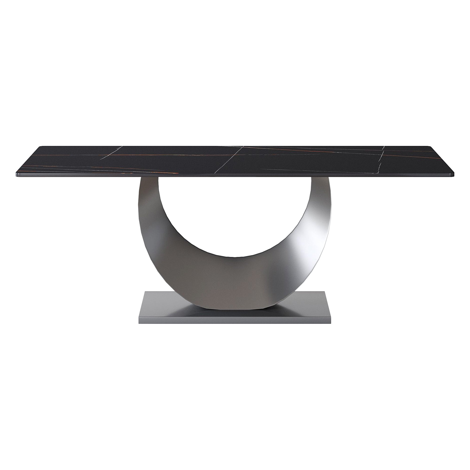 Crenus - Mezzaluna Rectangular Dining Table