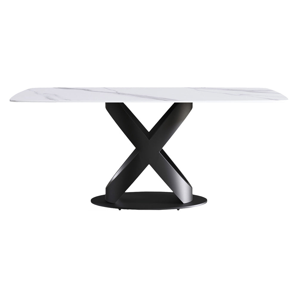 Crenus - Luserna Curved Rectangular Dining Table