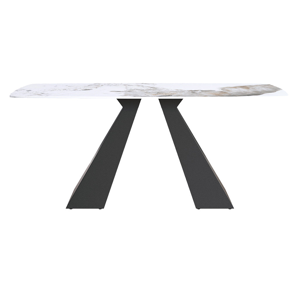Crenus - La Regina Curved Rectangular Dining Table
